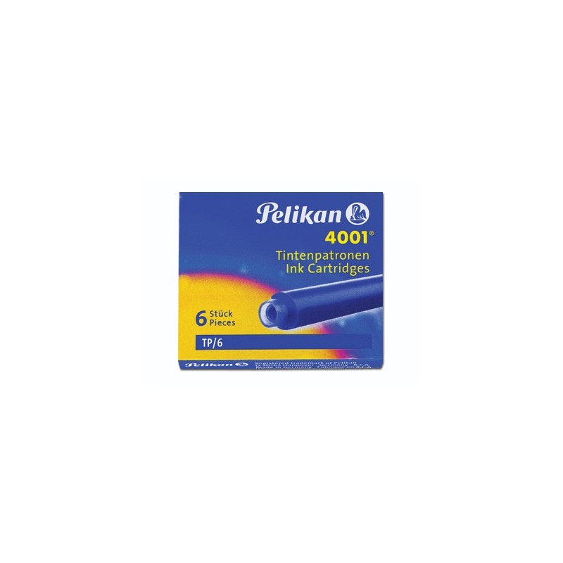 6 cartucce Pelikan stilografica blu royal TP/6 332361