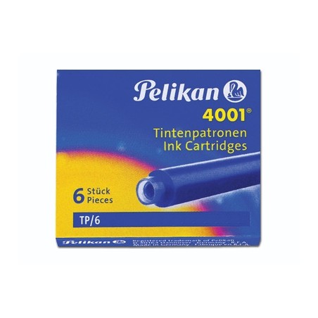 1 - 6 cartucce Pelikan stilografica blu royal TP/6 332361