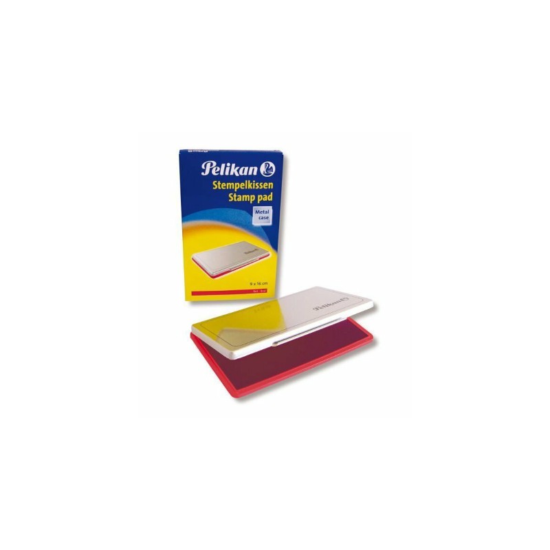 Cuscinetto inchiostro per timbro Pelikan - N. 1 - 9x16 cm Rosso