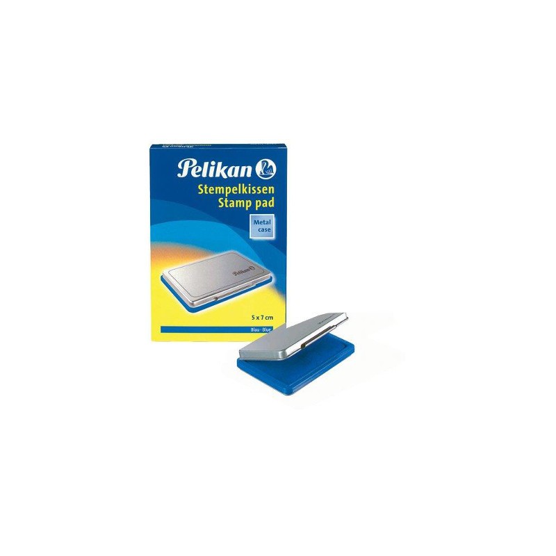 Cuscinetto inchiostro per timbro Pelikan - N. 3 - 5x7 cm Blu
