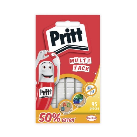 1 - PRITT MULTITACK BIANCO 95pz Gommini Adesivi Multiuso 2679462
