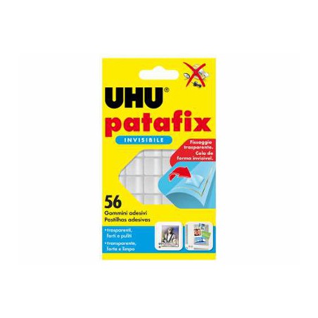 1 - Gommini adesivi Patafix Uhu colore trasparente D1601