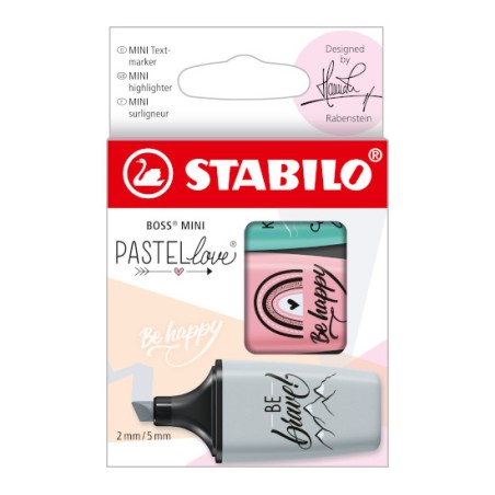 1 - 3 pz Evidenziatore Stabilo Boss Mini Pastellove