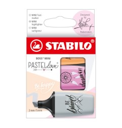1 - 3 pz Evidenziatore Stabilo Boss Mini Pastellove