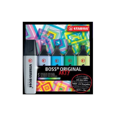 1 - EVID.STABILO BOSS ORIGINAL ARTY -5pz COLORI FREDDI 70/5-02-2-20