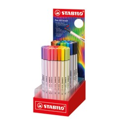 1 - STABILO PEN 68 BRUSH ARTY -80pz 568/80-02