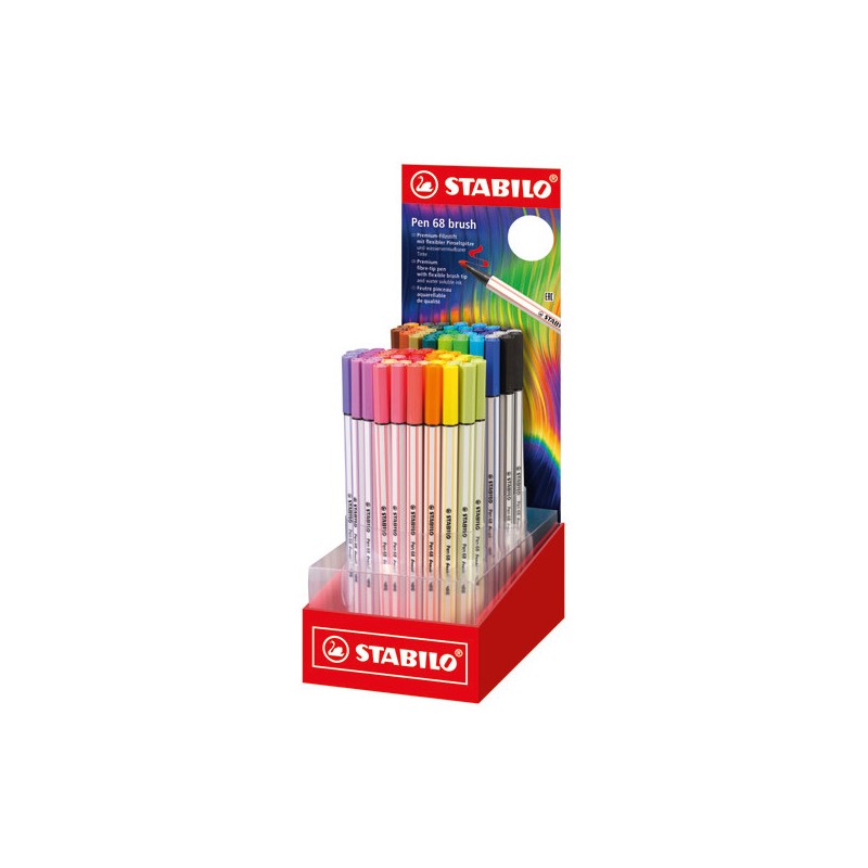 STABILO PEN 68 BRUSH ARTY -80pz 568/80-02