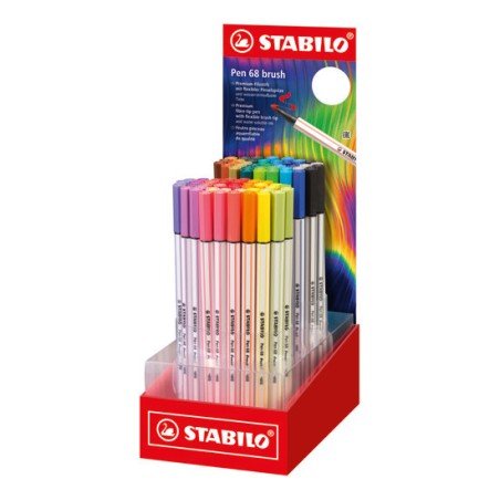1 - STABILO PEN 68 BRUSH ARTY -80pz 568/80-02