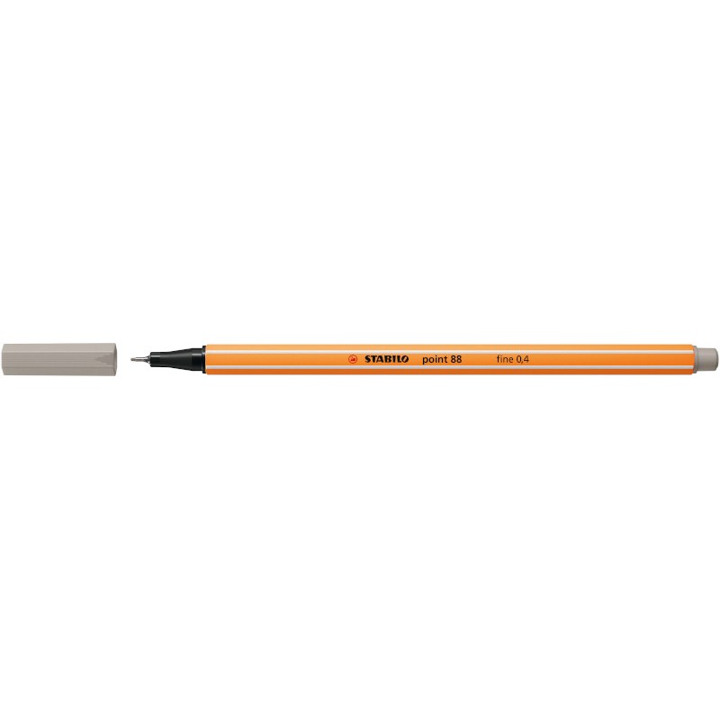 Penna Stabilo point 88/93 Fineliner grigio caldo