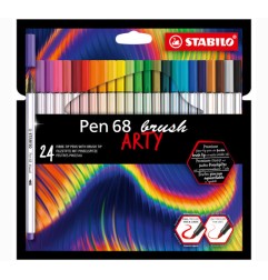 1 - STABILO PEN 68 BRUSH ARTY -24pz 568/24-21-20