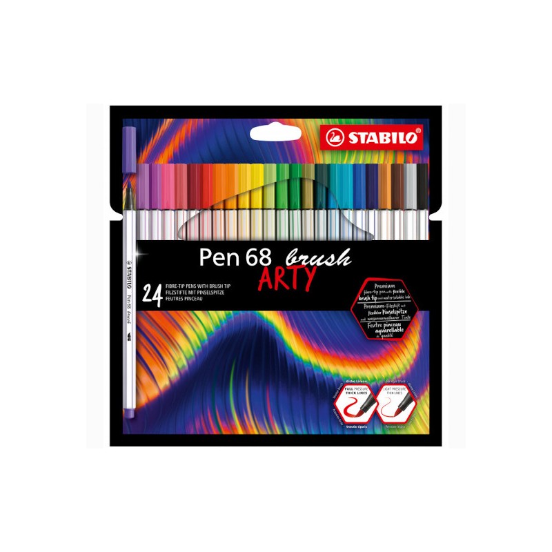 STABILO PEN 68 BRUSH ARTY -24pz 568/24-21-20