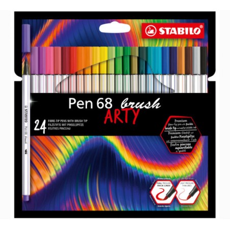 1 - STABILO PEN 68 BRUSH ARTY -24pz 568/24-21-20