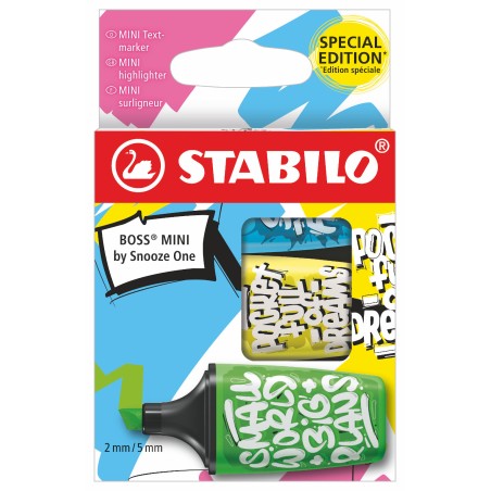1 - EVID.STABILO BOSS MINI-3pz by Snooze One 70/03-61