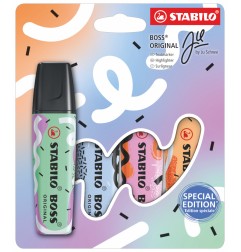 1 - Evidenziatori STABILO BOSS ORIGINAL by Ju Schnee - 4pz 70/4-1-101-10
