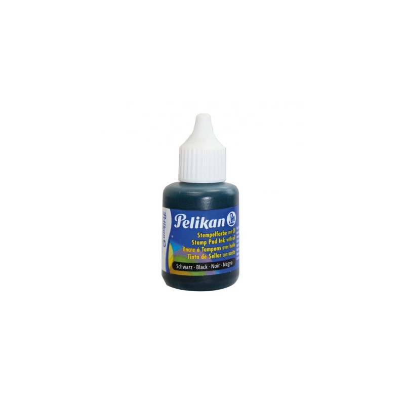 PELIKAN INCHIOSTRO TIMBRI METALLO CON OLIO 30ML. NERO 351353