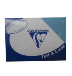 1 - CLAIREFONTAINE 100 fogli Carta per fotocopie A4 pelle blu polare 2761 240 gr