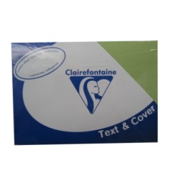 1 - CLAIREFONTAINE 100 fogli Carta per fotocopie A4 pelle verde 2775 240 gr
