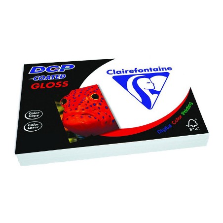 1 - CLAIREFONTAINE DCP 250 fogli Carta per fotocopie laser coated A3 6852 170 gr
