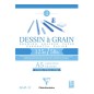 BLOCCO DISEGNO A GRANA A5 125gr. 40fg COLLATO   CLAIREFONTAINE 96686C