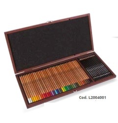 1 - LYRA REMBRANDT POLYCOLOR + ART DESIGN -48pz L2004001 SCATOLA LEGNO