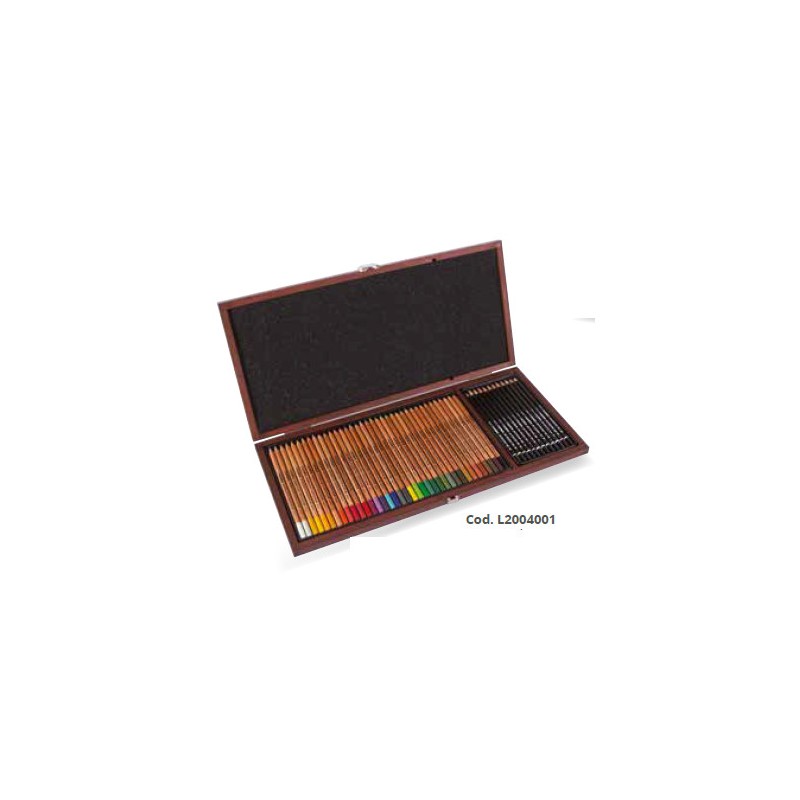 LYRA REMBRANDT POLYCOLOR + ART DESIGN -48pz L2004001 SCATOLA LEGNO