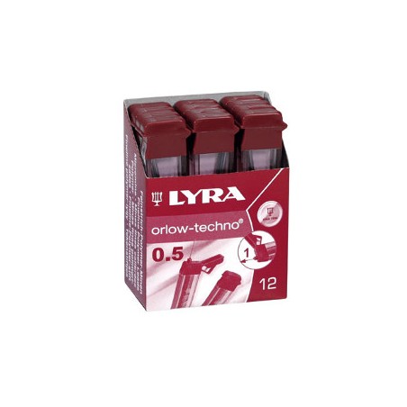 1 - FILA Astuccio 12 Mine LYRA HB 0,5 mm L5001100