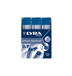 Mine per Portamine LYRA Techno Fineline 0,7 mm HB 12 Pz L5002100