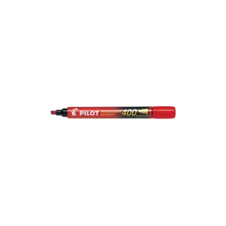 Pilot Permanent Marker 400 rosso punta scalpello 4 mm confezione 12 pz 002712