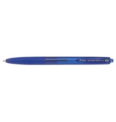 1 - PILOT Penna Biro sfera a scatto SUPER GRIP G colore Blu 1,0mm, Kit da 12 pz 001615