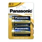 Panasonic pile torcia D alkalina 2 pz LR20