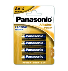 1 - 4 pz Panasonic Pile Stilo alkalina AA LR6