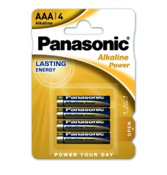 1 - 4 pz Panasonic Pile ministilo alkalina AAA LR03