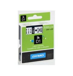 1 - Nastro da scrittura DYMO D1, 9 mm, nero/bianco S0720680