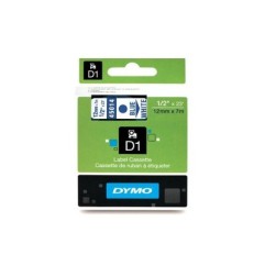 1 - Nastri Dymo serie D1 12x7 mt colore blu/bianco