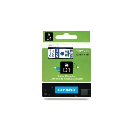 1 - Nastri Dymo serie D1 12x7 mt colore blu/bianco