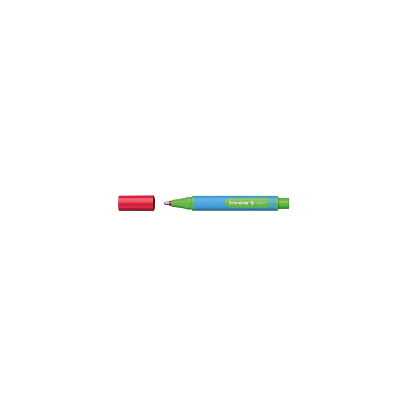 10 pz Penna Biro Slider Link-It Schneider colore rosso 154502
