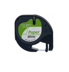 1 - Nastri di carta non lucidi per etichettatrici Dymo Letratag 12x4mt S0721510