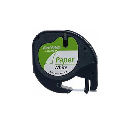 1 - Nastri di carta non lucidi per etichettatrici Dymo Letratag 12x4mt S0721510