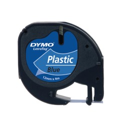 1 - Nastri per etichettatrici Dymo Letratag in plastica blu 12x4mtS0721650