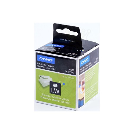 1 - Etichette Dymo LabelWriter carta permanente 89x28mm bianco S0722370