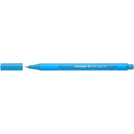 1 - SCHNEIDER Penna Biro a sfera SLIDER EDGE XB 152210 colore Azzurro, kit da 10pz