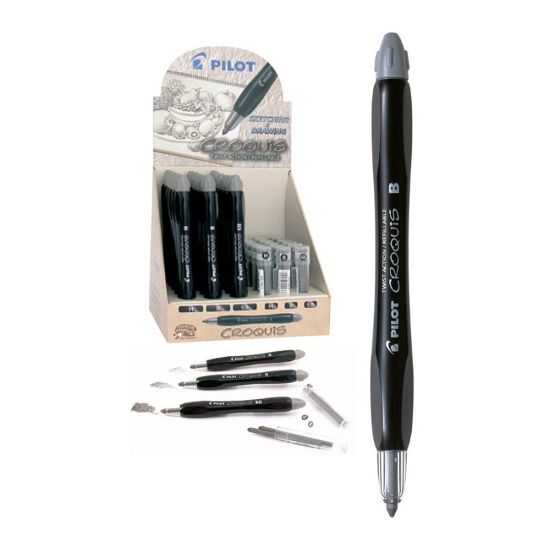 PORTAMINE PILOT CROQUIS X CARBONCINO -18+18pz Z99797