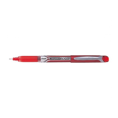 1 - PILOT 12 pezzi Penna Roller Tecpoint V10 grip colore rosso 006747