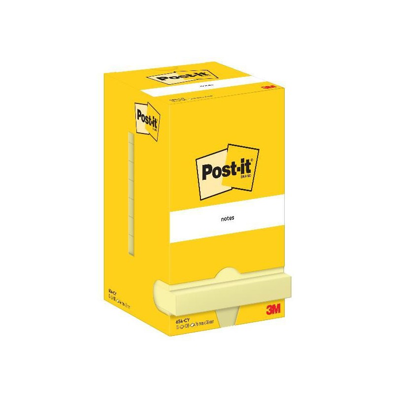 Post-it Notes 654 Giallo Canary 76x76 mm 12 blocchi