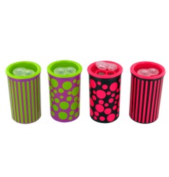 1 - KUM Temperamatite BUBBLES a 2 Fori con Serbatoio Fantasia 12 Pezzi 3540121