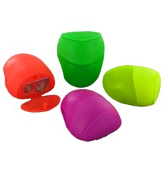 1 - KUM Temperamatite BUDDY a 2 Fori con Coperchio e Serbatoio Fluo 20 Pezzi 1036321