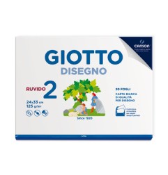 1 - FILA 20 FOGLI - GIOTTO ALBUM DA DISEGNO RUVIDO 24X33 5830