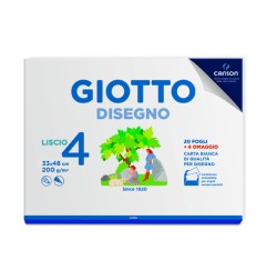 1 - FILA 24 FOGLI - GIOTTO ALBUM DA DISEGNO LISCIO 24X33 5835