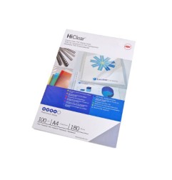 1 - ACCO 100 pezzi Copertine in PVC trasparenti A4 GBC 180MY CE011880E
