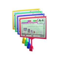 1 - TARGHETTA con Supporto a Pinza Targa Formato A4